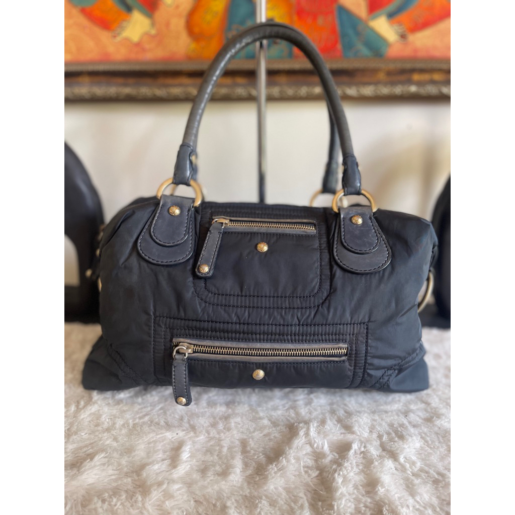 PRELOVED TAS TODS NYLON SHOULDER BAG NAVY