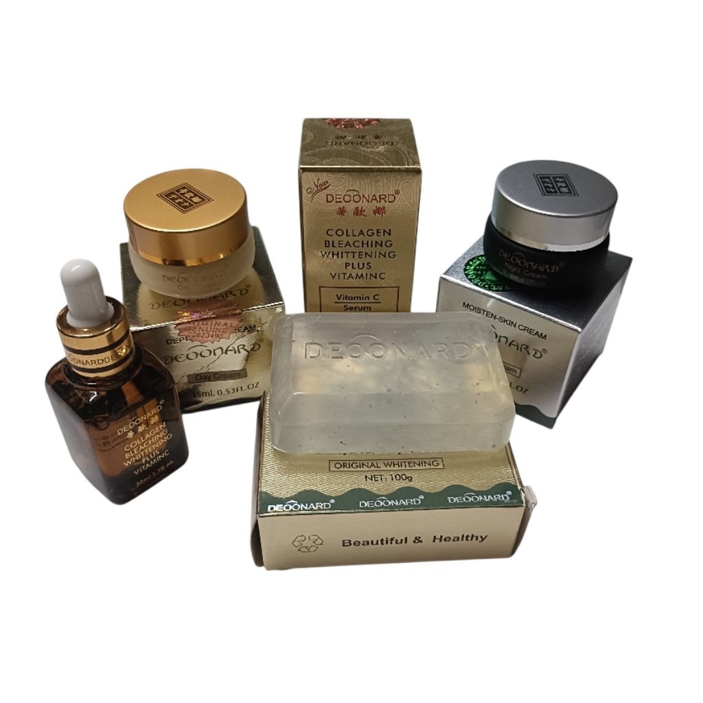 paket cream Deoonard gold 4in1 lengkap(siang+malam+serum+sbn)