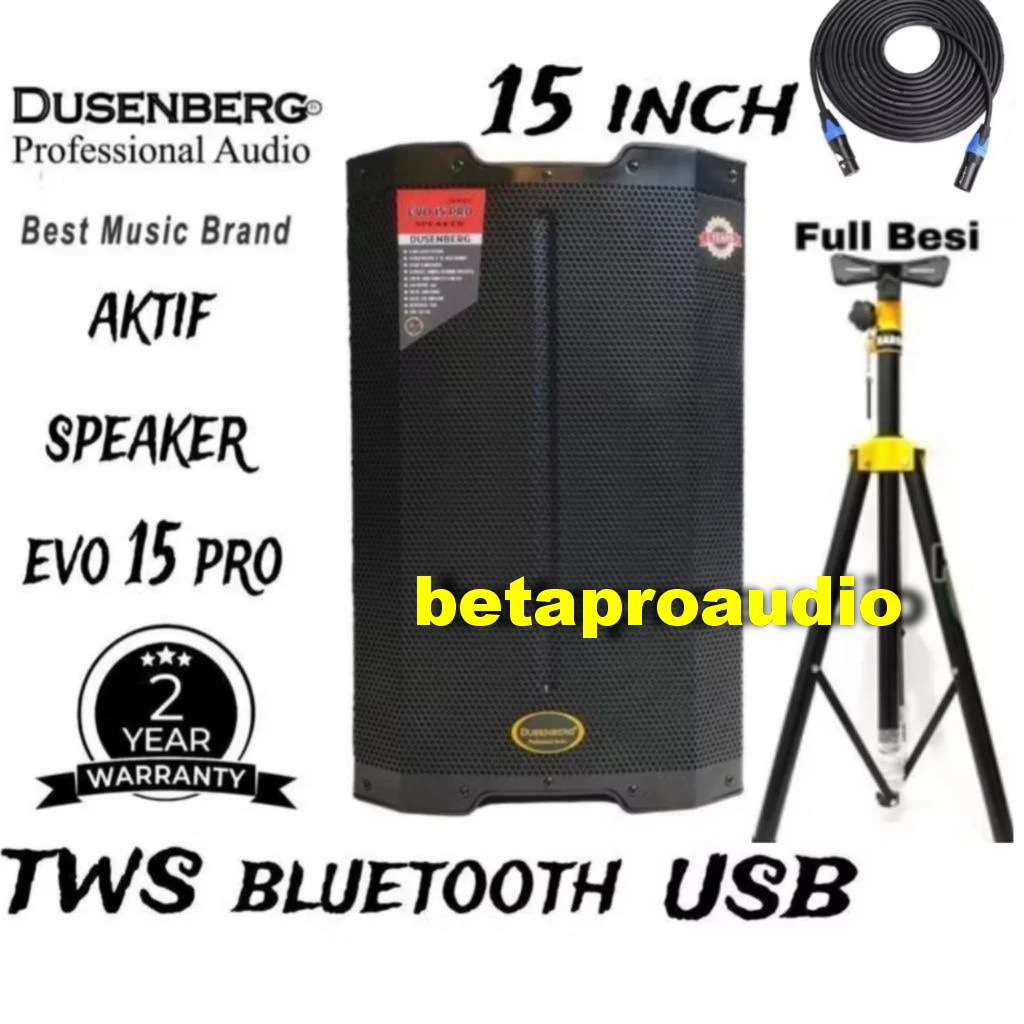 SPEAKER AKTIF DUSEMBERG EVO15 PRO SPEAKER AKTIF 15 INCH TWS DUSEMBERG EVO15 PRO