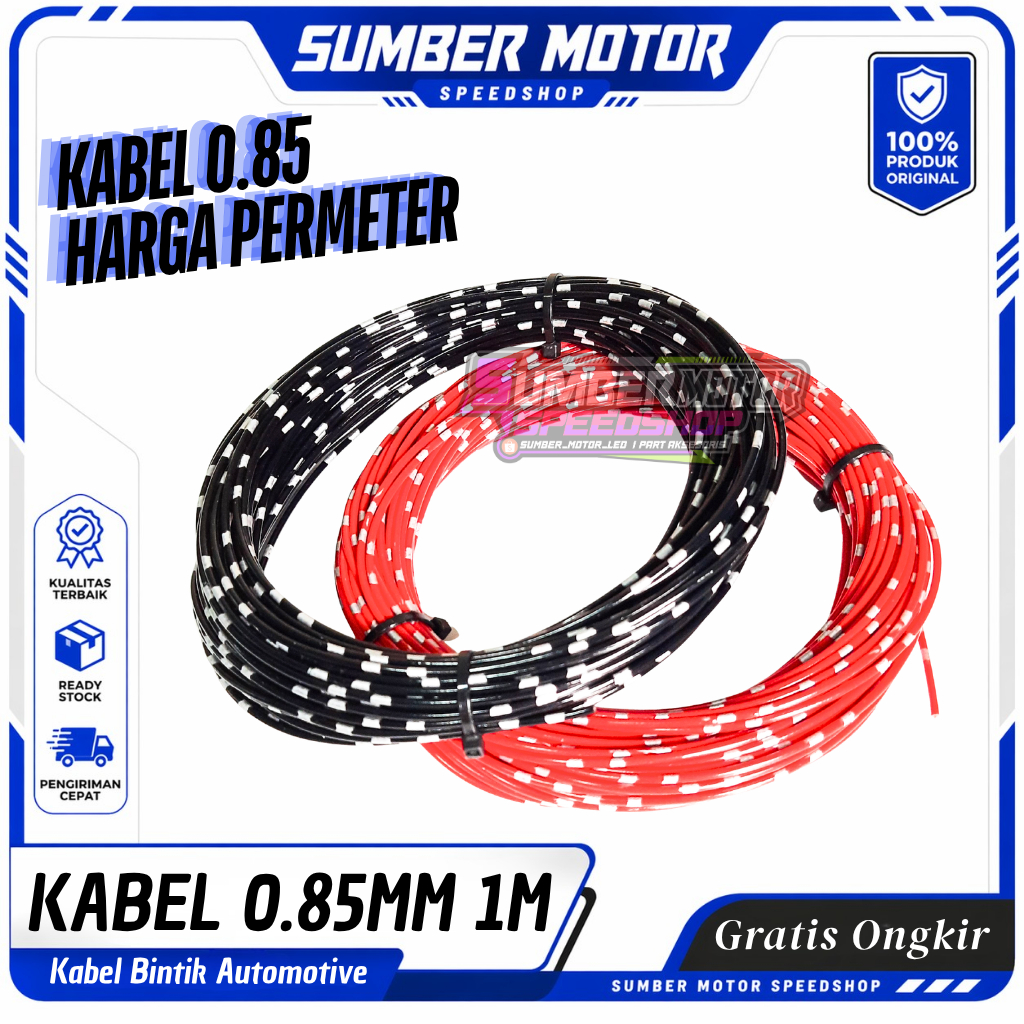 Kabel Bintik AVS 0.85mm Kabel Otomotif Kabel Bodi Motor Mobil Serabut Per Meter