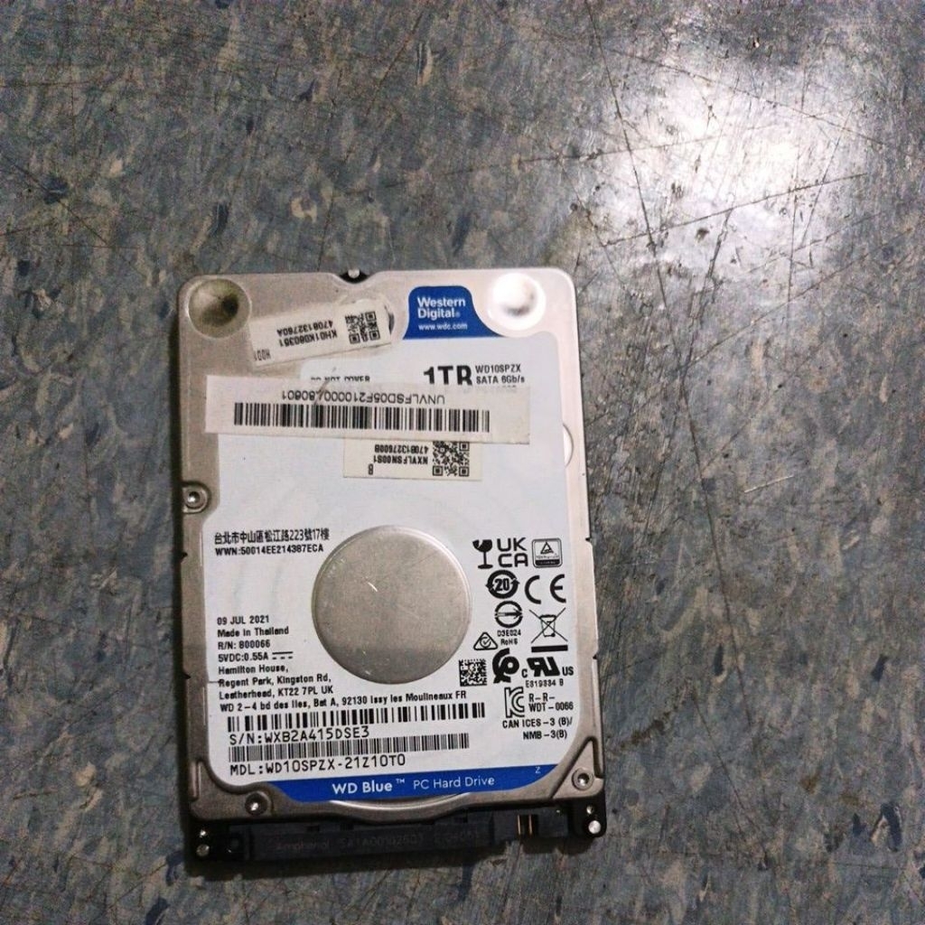 hardisk laptop seagate dan WD slim 1tb