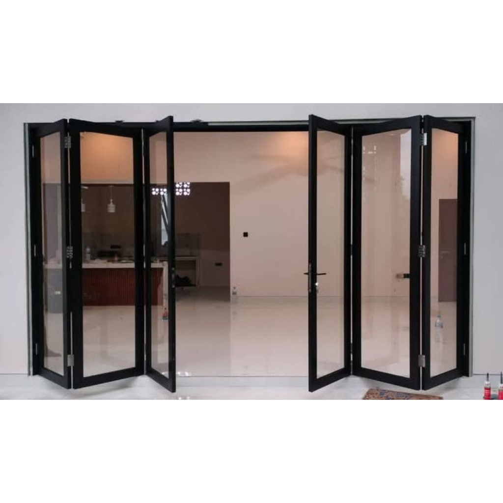 Pintu Kaca lipat Alumunium
