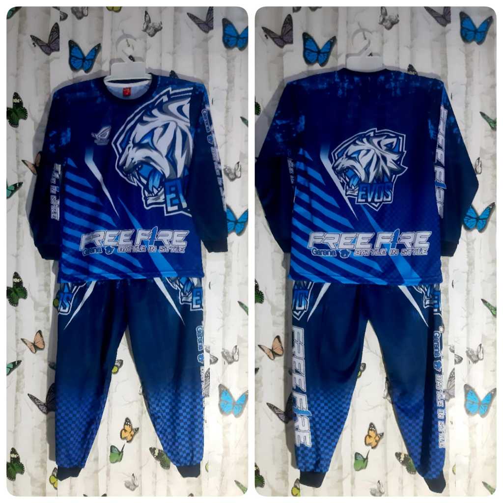BAJU EVOS PANJANG | SETELAN EVOS ANAK LAKI LAKI | SETELAN ANAK PAKAI NAMA | SETELAN GAMING ANAK LAKI