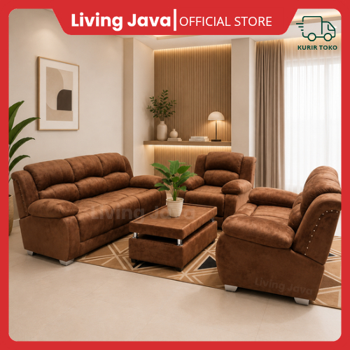 SOFA RUANG TAMU 321 JUMBO MEWAH - SOFA RUANG TAMU 1 SET