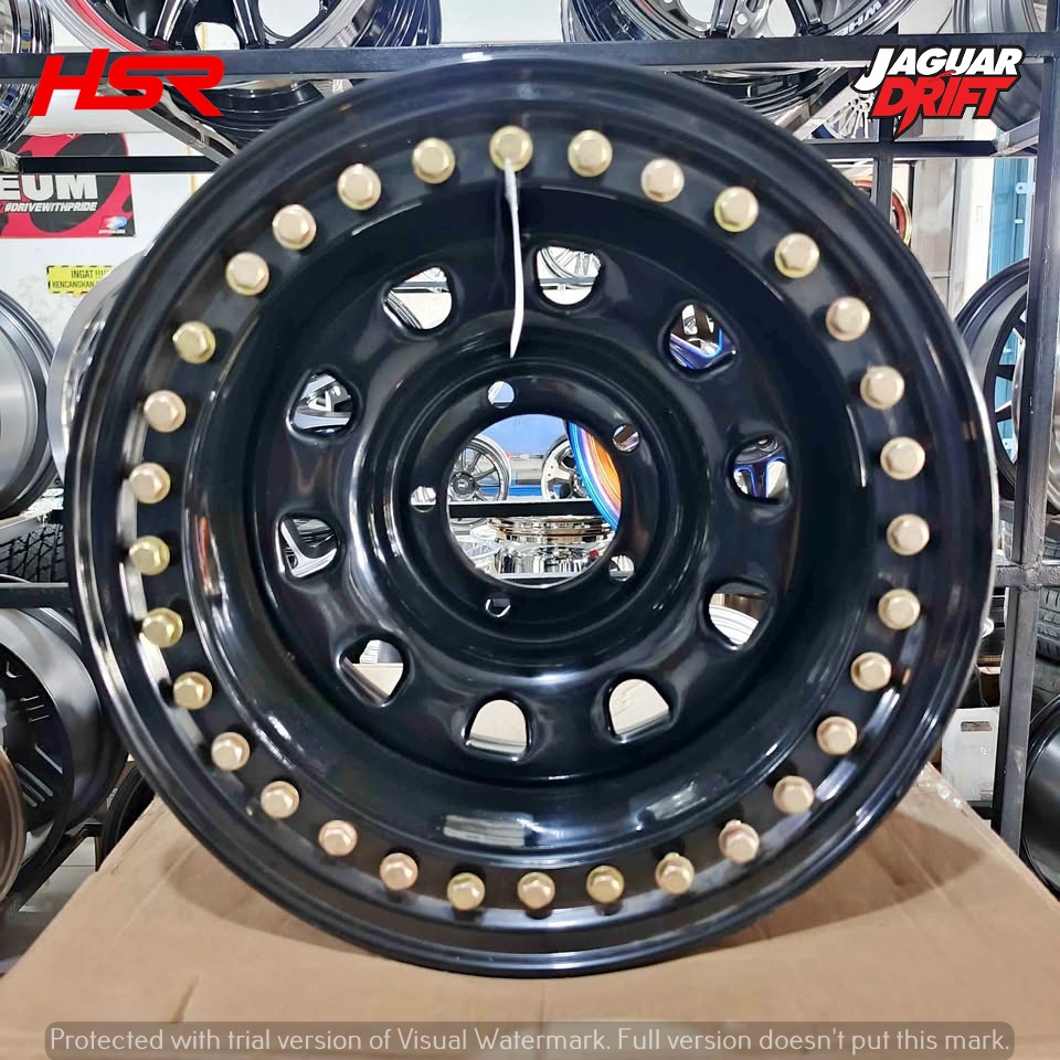 Velg Mobil Offroad Besi Daytona Ring 15 Tipe Beadlock Mokupo R15 Buat Taft Katana Feroza