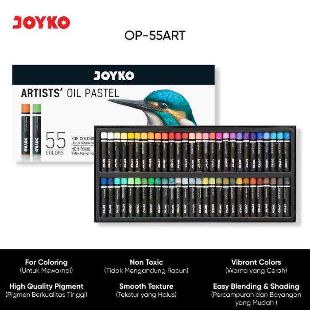 JOYKO Artist Oil Pastel Krayon Minyak OP-12 ART / OP-24 ART / OP-36 ART / OP-48 ART / OP-55 ART Colo