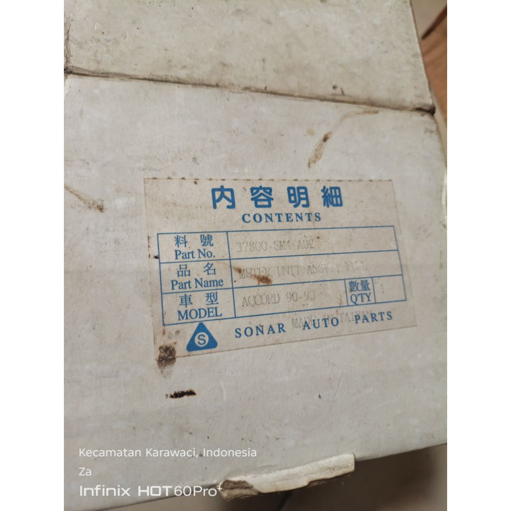 Pelampung bensin Accord maestro 90-93