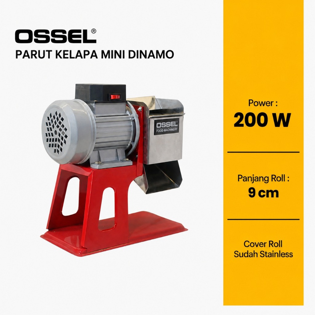 OSSEL Parut Kelapa Mini Listrik Parut Singkong Listrik Parutan Kelapa Rumahan Listrik Parutan OSSEL