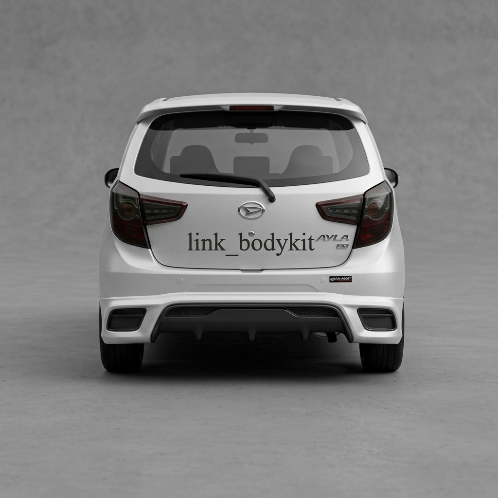Bemper Body Kit Bodykit Belakang Agya Yaris Trd Grade-A  Lentur-Tebal-Kuat (Fiber Duraflek)
