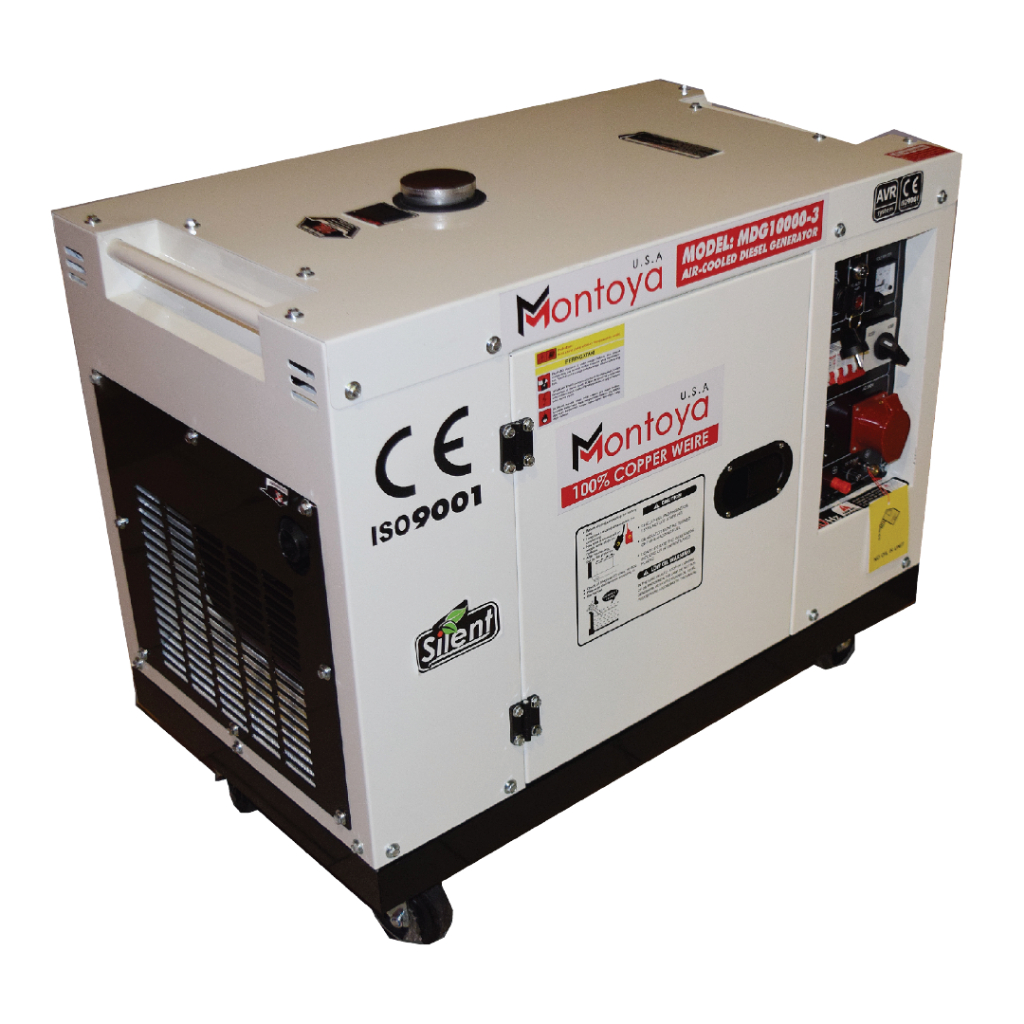 Genset Diesel 3 Phase 7000 Watt Low Noise Untuk Usaha Makassar MDG10000-3 Montoya