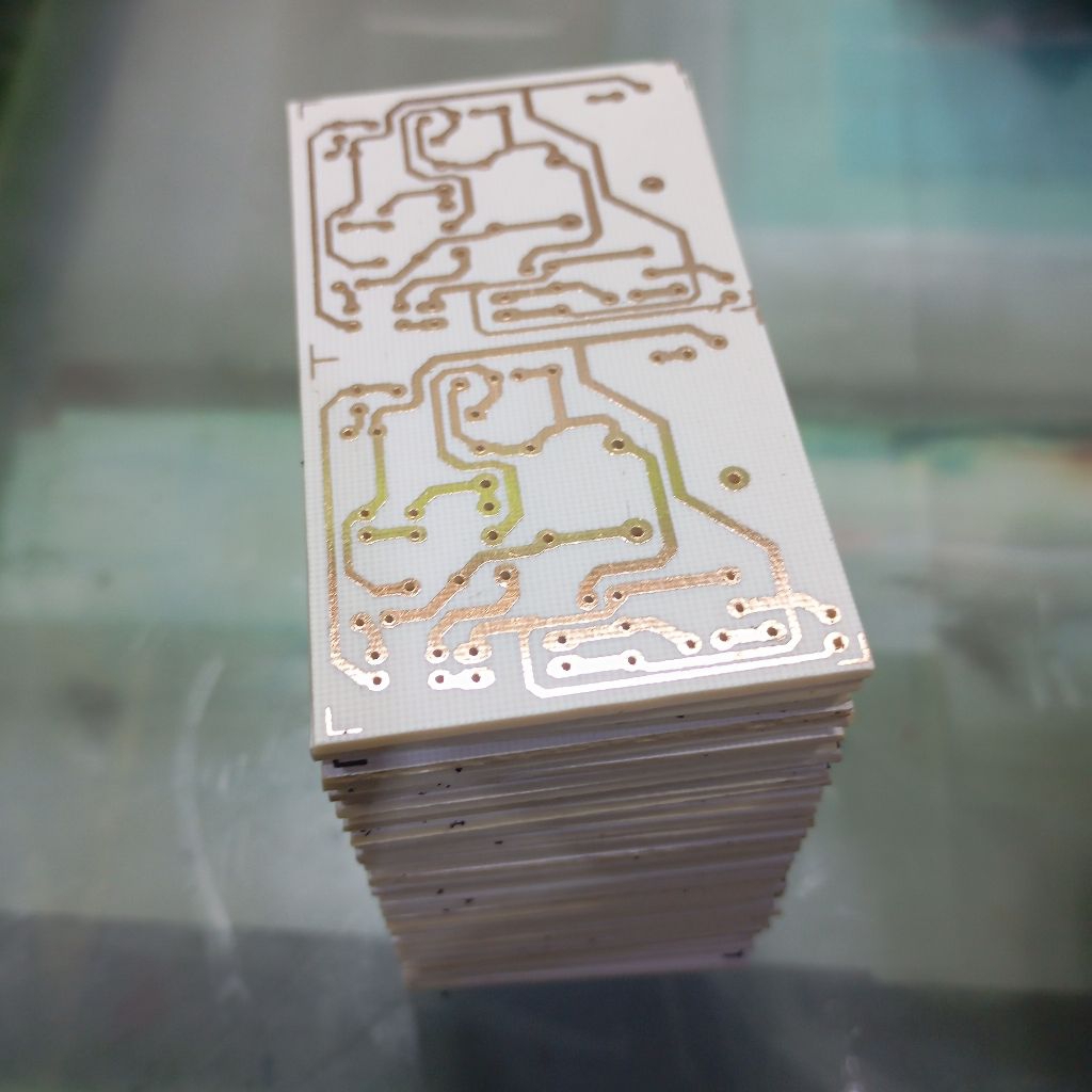 cetak PCB polos fiber putih single layer