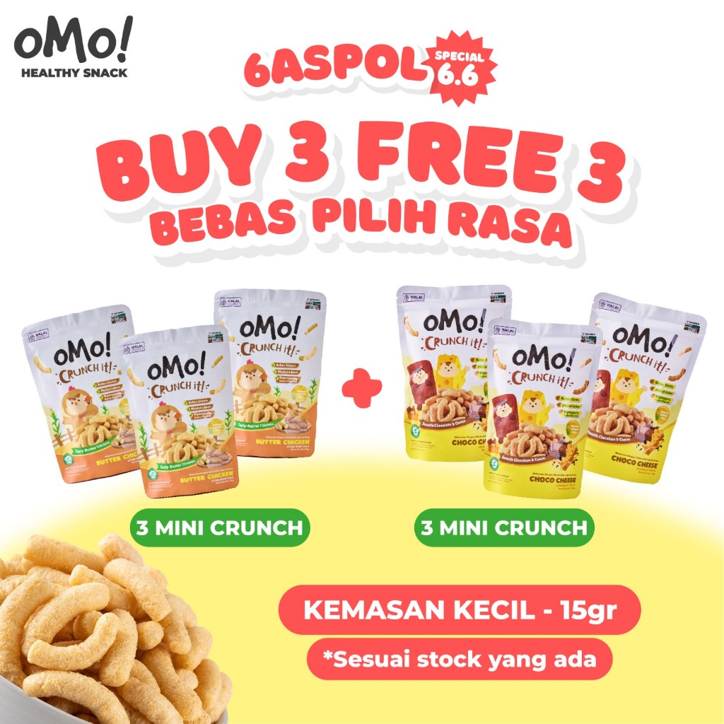 [PAYDAY SALE] BELI 3 GRATIS 3 MINI CRUNCH RASA CHOCO CHEESE & BUTTER CHICKEN / MPASI SEHAT / SNACK F