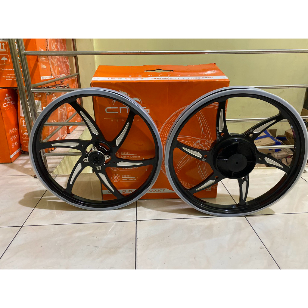VELG VELAG CMG SIX STAR PALANG 6 RING 17 140/160 HITAM JUPITER Z VEGA R NEW FORCE 1 JUPITER Z1 JUPIT