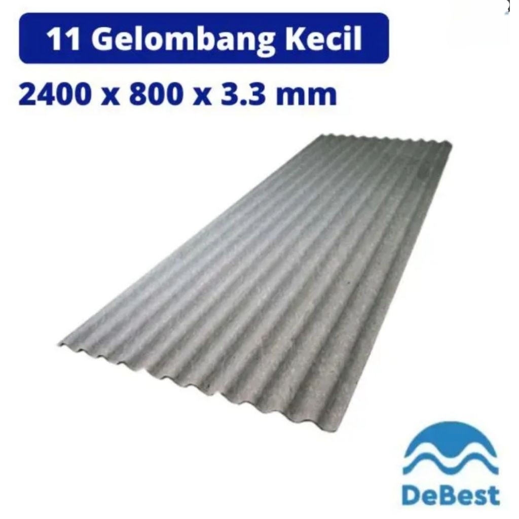 Atap asbes 6feet / 7feet / 8feet / seng asbes debest