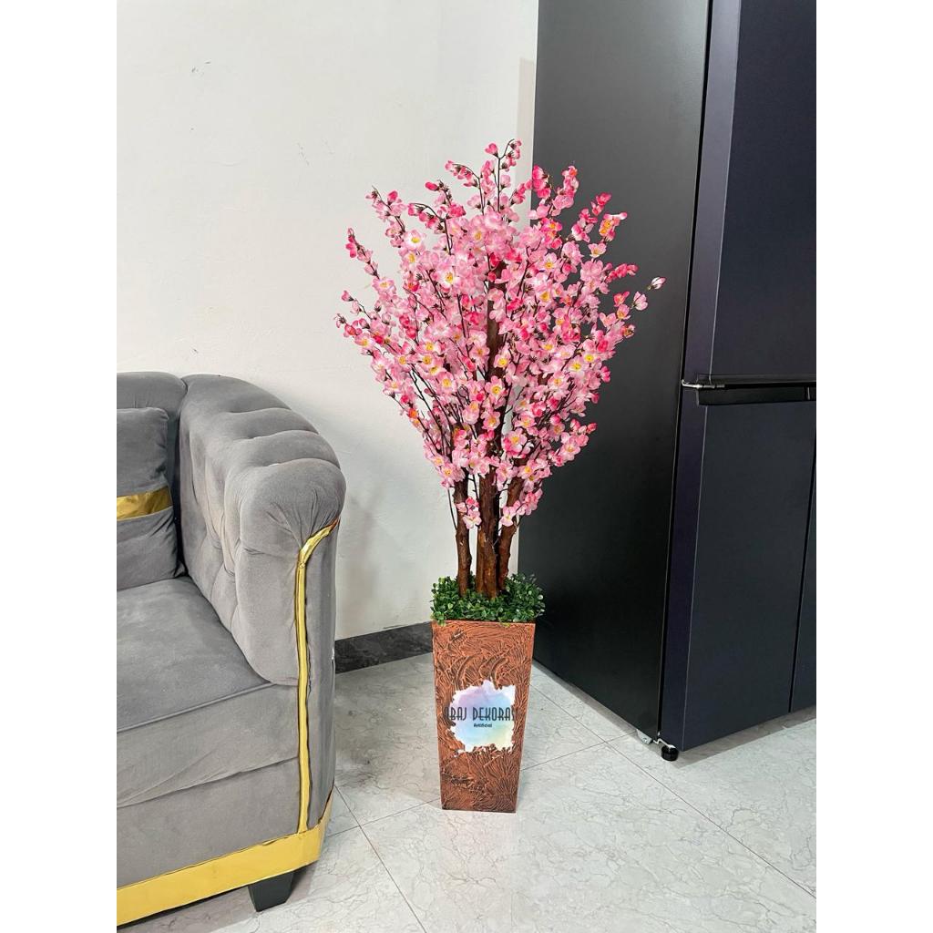 Bunga Sakura Artificial ~ Bunga Hiasan ~Dekorasi Rumah~ Bunga Pojok Sudut Ruangan~ Bunga Sakura Plas