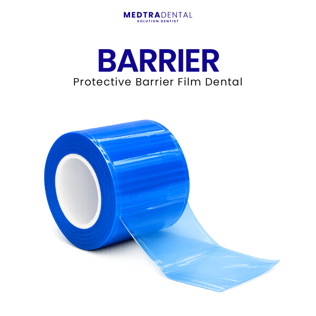 Medtradent - Dental Barrier film Protective Film Plastik Sterilisasi Film Blue