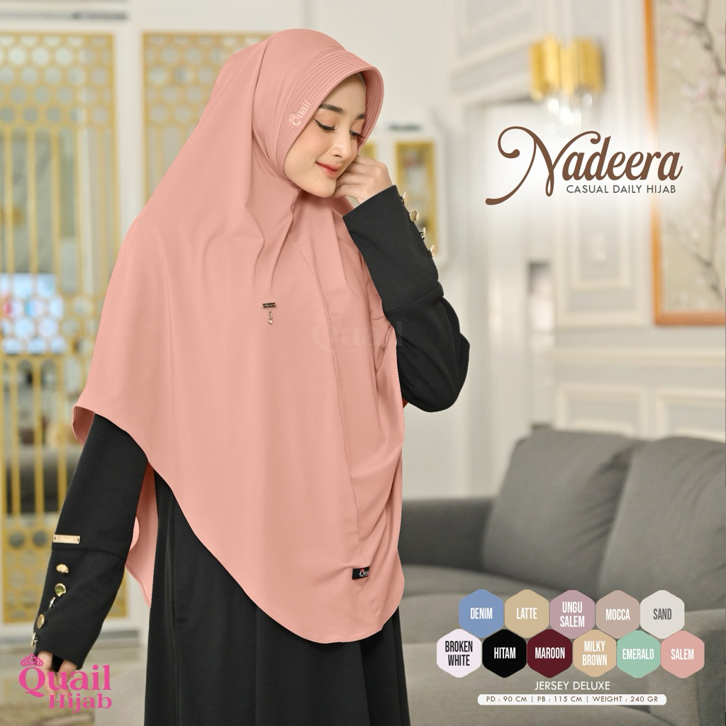 Quail Hijab - NADEERA DAILY HIJAB INSTAN ORI QUAIL JERSEY PREMIUM