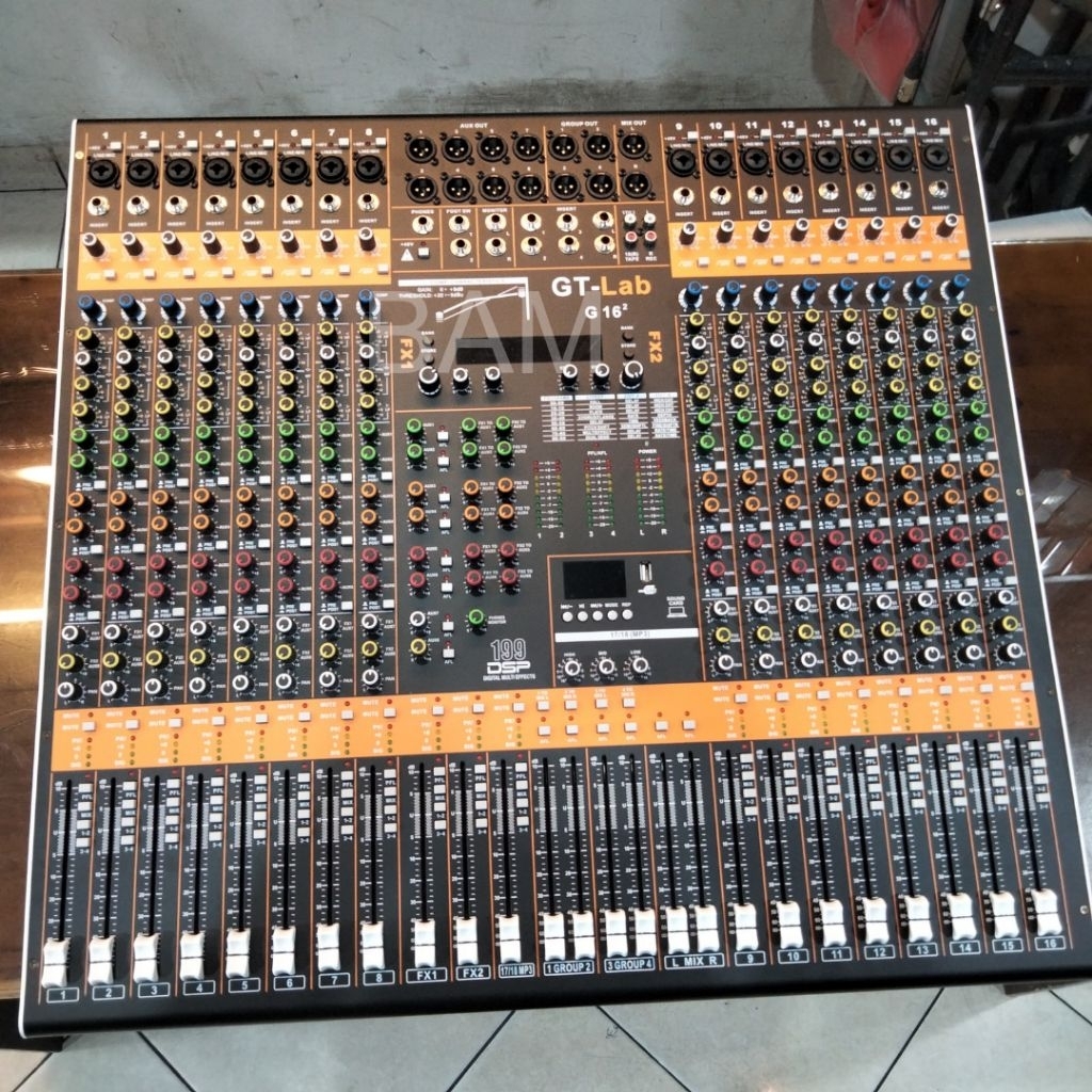 Mixer GT-LAB 16 Gen 2 Double Efek 16 Channel
