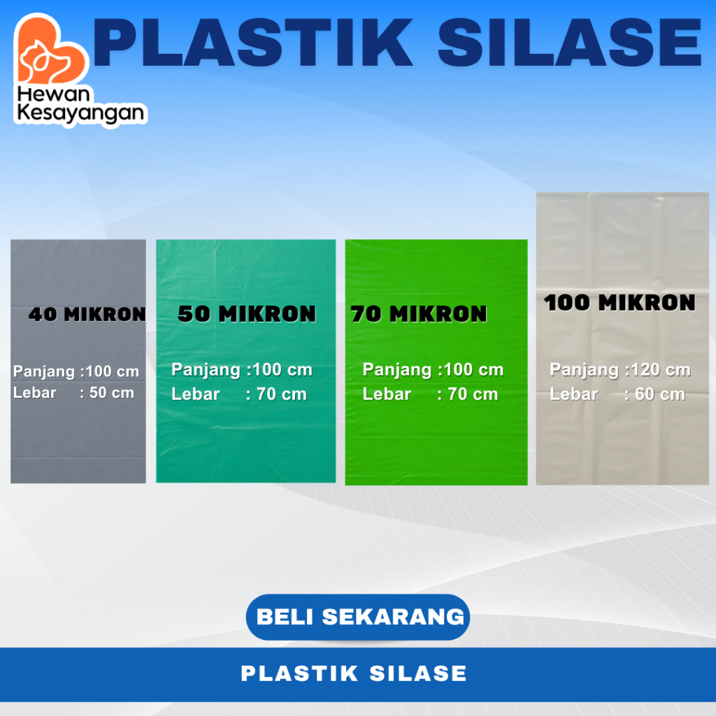 Plastik Silase Tebal Kantong Fermentasi Pakan Ternak Kambing Domba Sapi