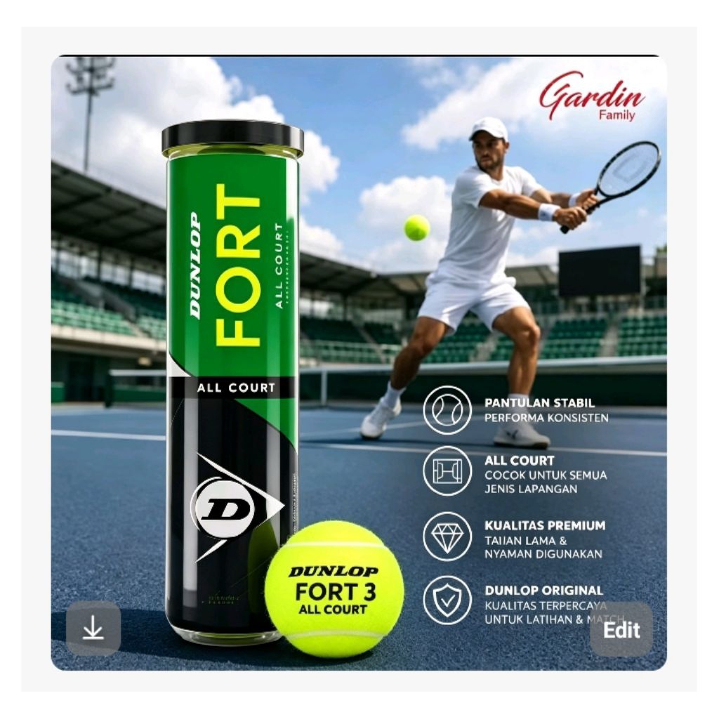 bola tenis   terbaik  dunlop