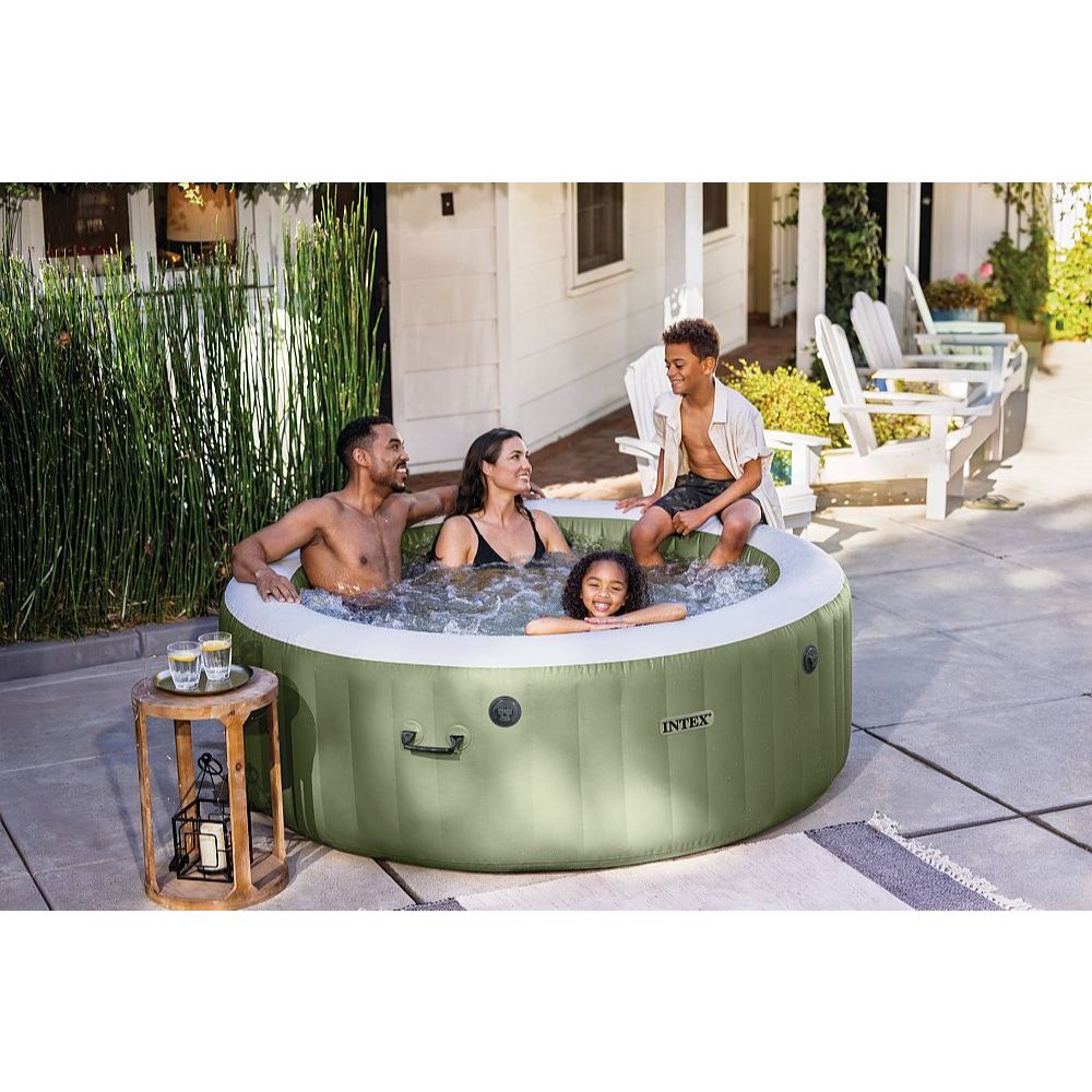INTEX Kolam Spa Jacuzzi Whirpool Portable Kapasitas 4 Orang Dewasa 196 x 71cm 28426 Bubble Massage