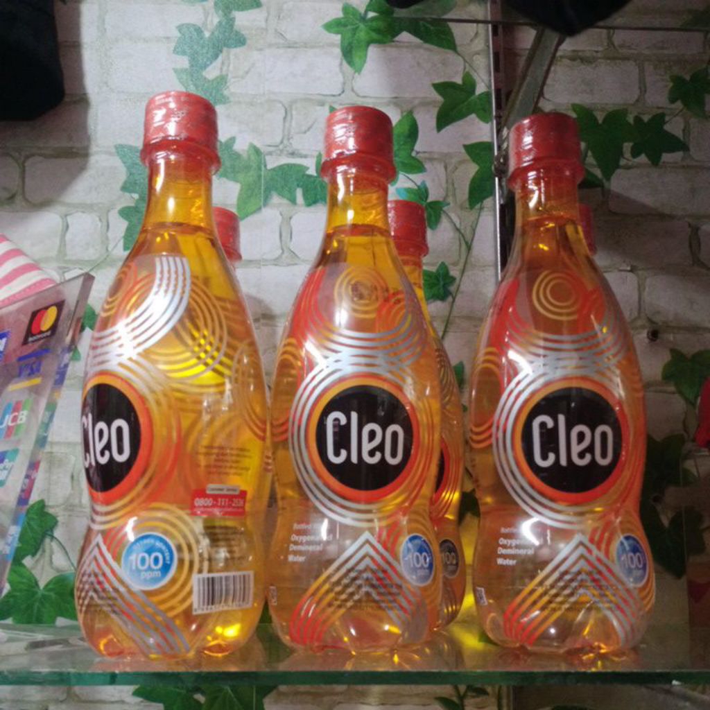 Cleo oxygenated water/ air oksigen penambah stamina tubuh @500ml expired 2027