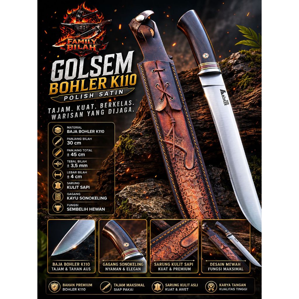 NEW GOLSEM ORIGINAL BOHLER K110 30cm