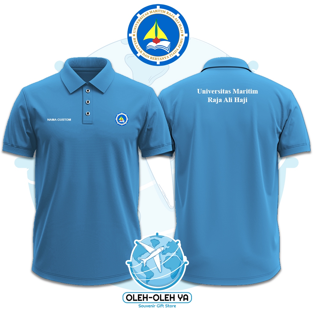 Oleh Oleh Ya Kaos Kerah Wangki Polo Shirt Kaos Kerja Wangki - Universitas Maritim Raja Ali Haji Indo
