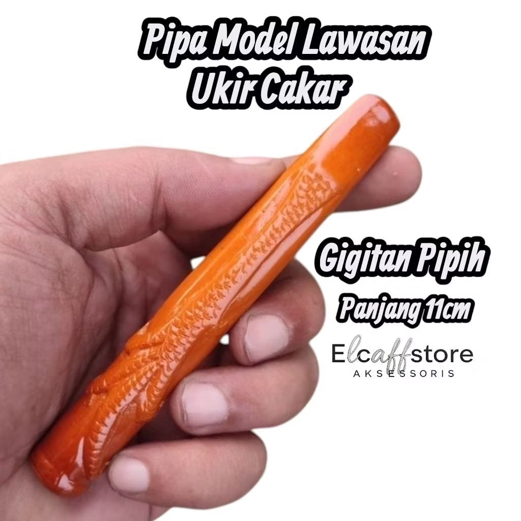 Pipa Model GG Lawasan Ukir Cakar (CKR12M)