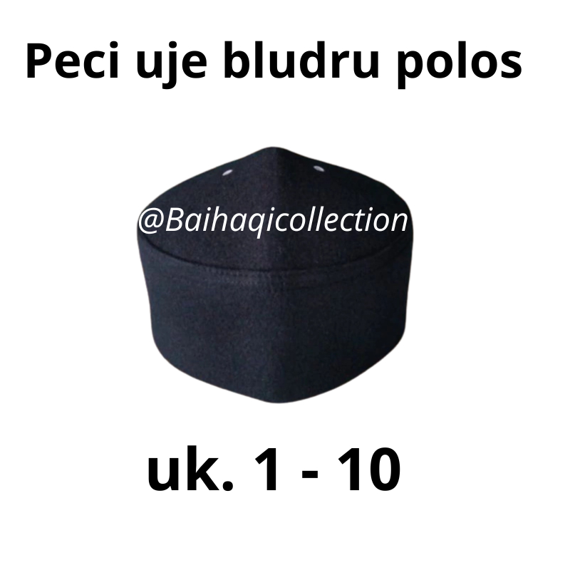 Peci uje bludru polos songkok kopyah