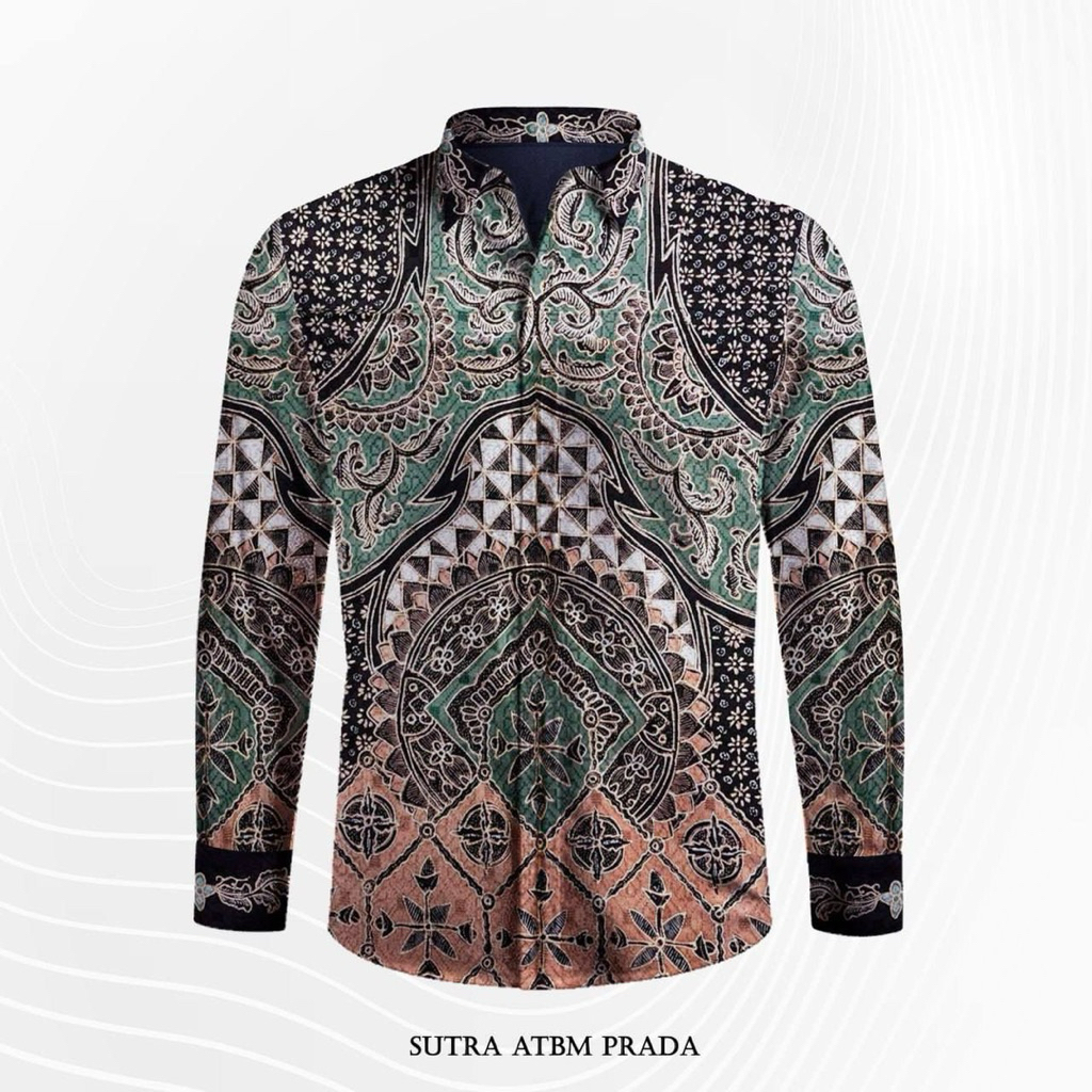 Batik Tulis Sutra Atbm Prada Asli - Motif Klasik Modern Ekslusif Handmade - Kain Batik Sutra Premium