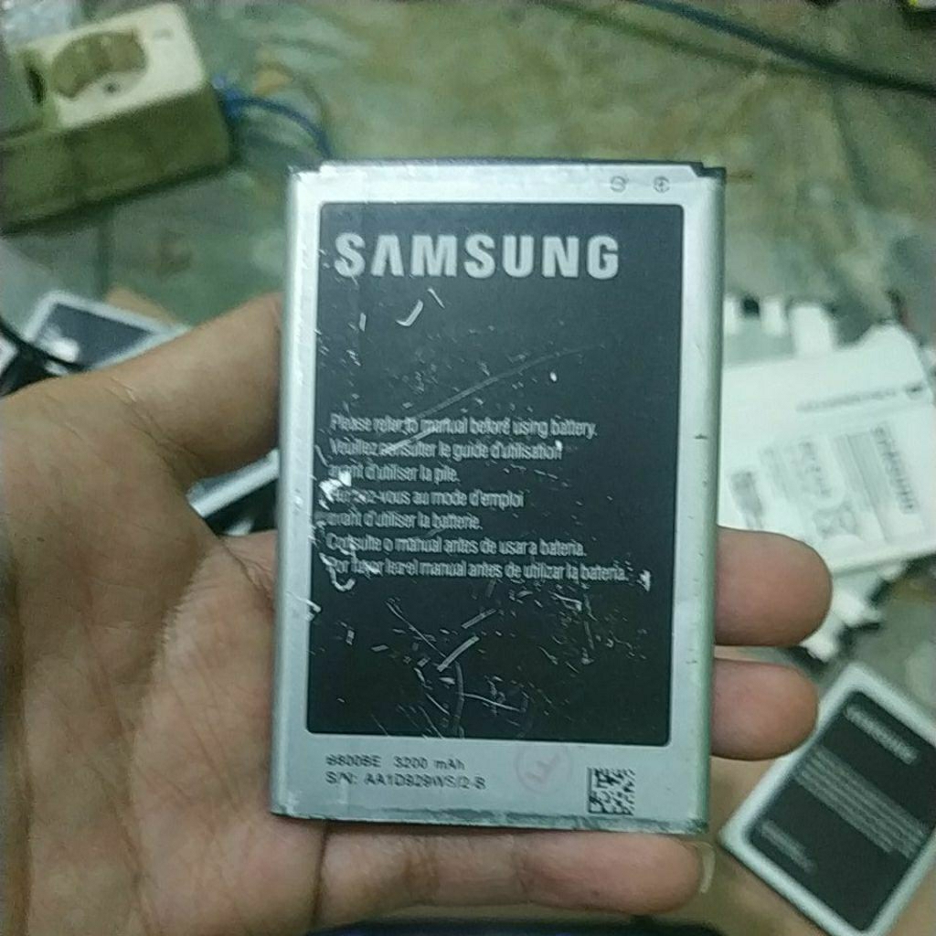 BATERAI BEKAS SAMSUNG NOTE 3 B800BE BUKAN ORI