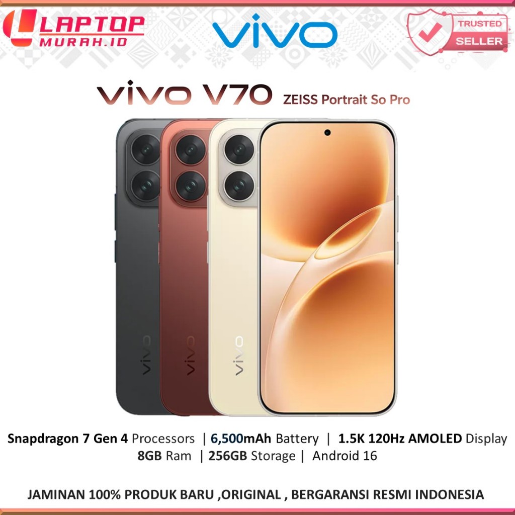 VIVO V70 5G 12GB 256GB NFC  - BARU & GARANSI RESMI