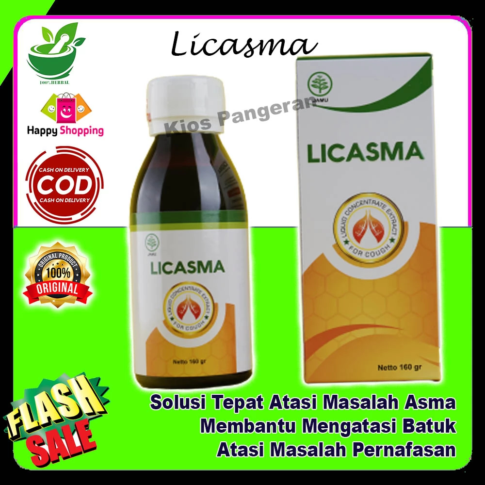 Madu Licasma Original - Obat Sesak Napas Herbal Asma & Pelancar Pernapasan BPOM