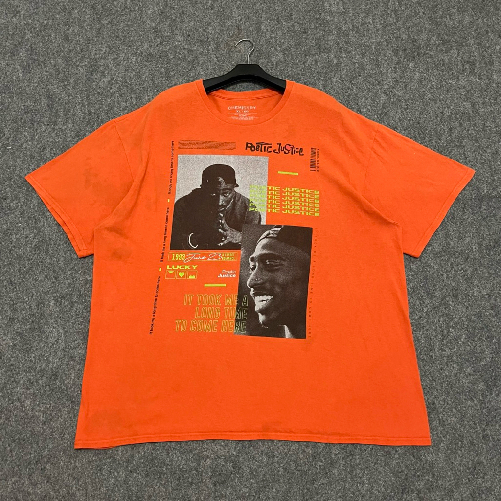 Vintage Built Up Oversized  2pac Poetic Justice Movie Official Merchandise T-shirt