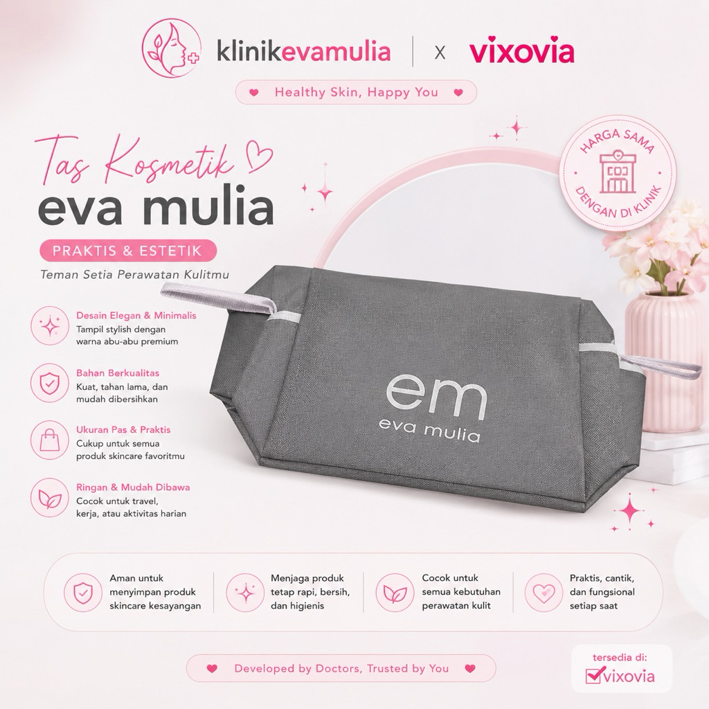 Tas Kosmetik Eva Mulia (Pouch Eva Mulia) Bag Organizer kosmetik
