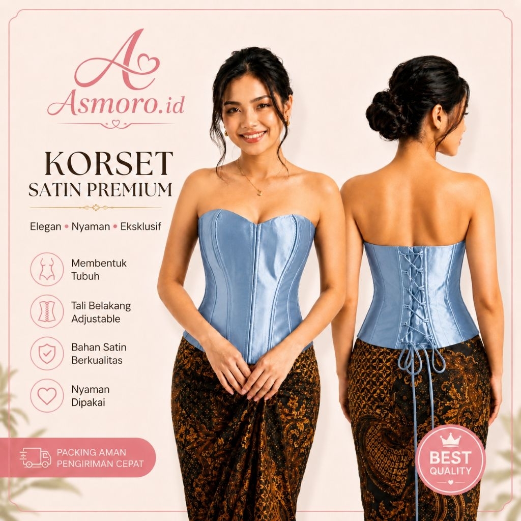 longtorso kebaya / longtorso satin resleting / bustier kebaya / kamisol satin / dalaman kebaya