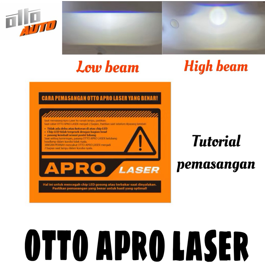 OTTO APRO LASER H4 MINI BILED LAMPU UTAMA
