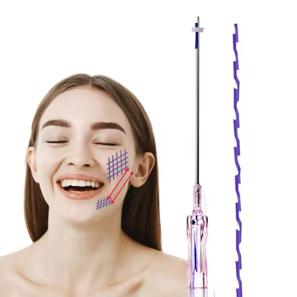 (2pcs) Original Korea Minerva PDO Thread 18G 100mm PCL Thread  Tanam Benang Wajah Face Lift