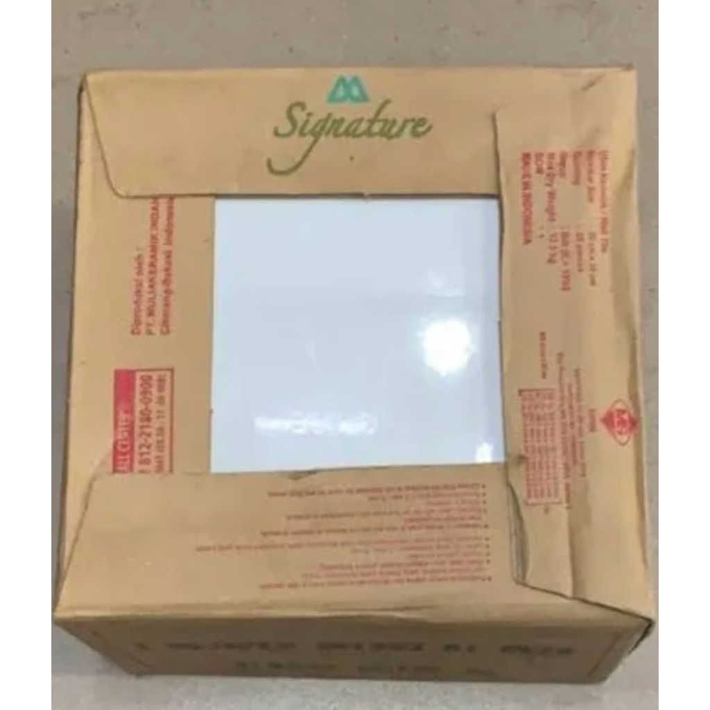 keramik putih mulia signature 20x20 glossy