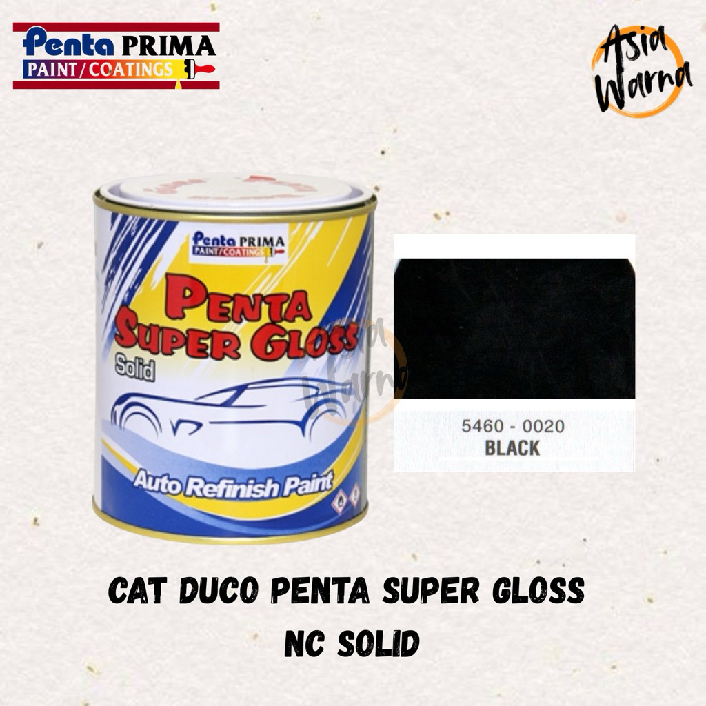 CAT DUCO PENTA SUPER GLOSS NC BLACK 0020 - HITAM GLOSS / MENGKILAP