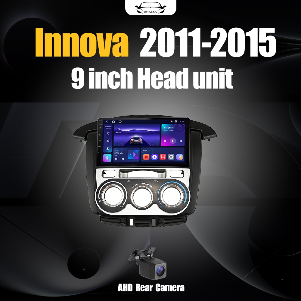 Android 15 Head Unit 9" IPS For Toyota Innova 2011-2015 Head Unit 8 Chip Nuklir 8+64GB/8+128GB Andro