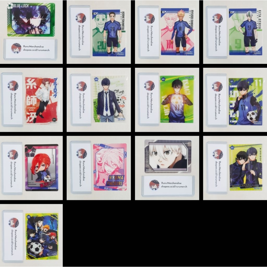 Blue Lock Normal & Chibi Clear Card