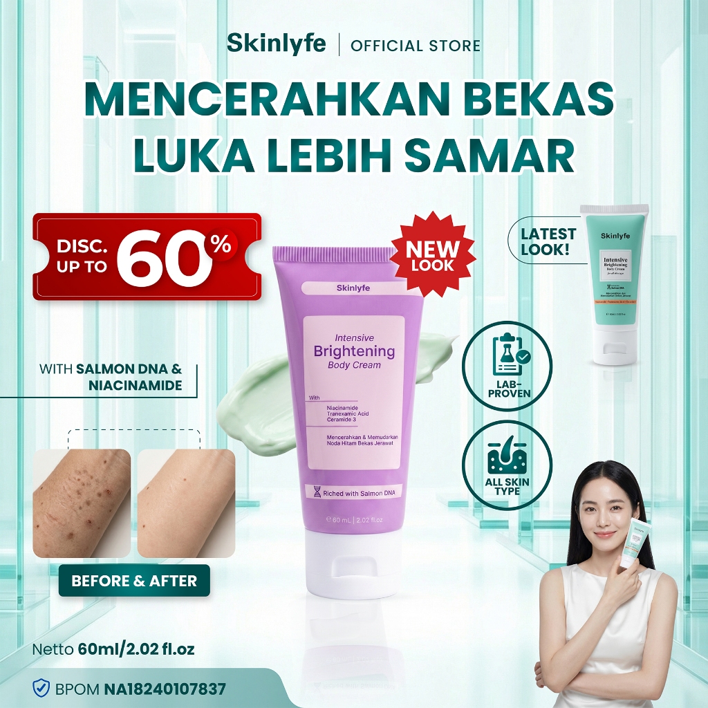 Skinlyfe - Penghilang Bekas Luka Hitam Koreng Salep bekas Luka Cream Bekas Luka