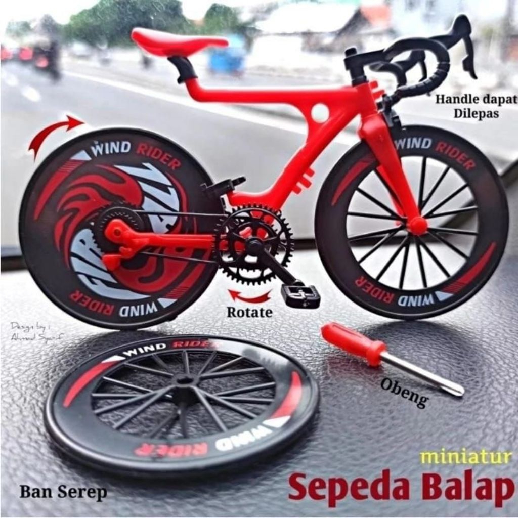 (barabere) Mainan Anak Miniatur Sepeda Balap Bongkar Pasang Mainan Miniatur Sepeda Gunung Downhill