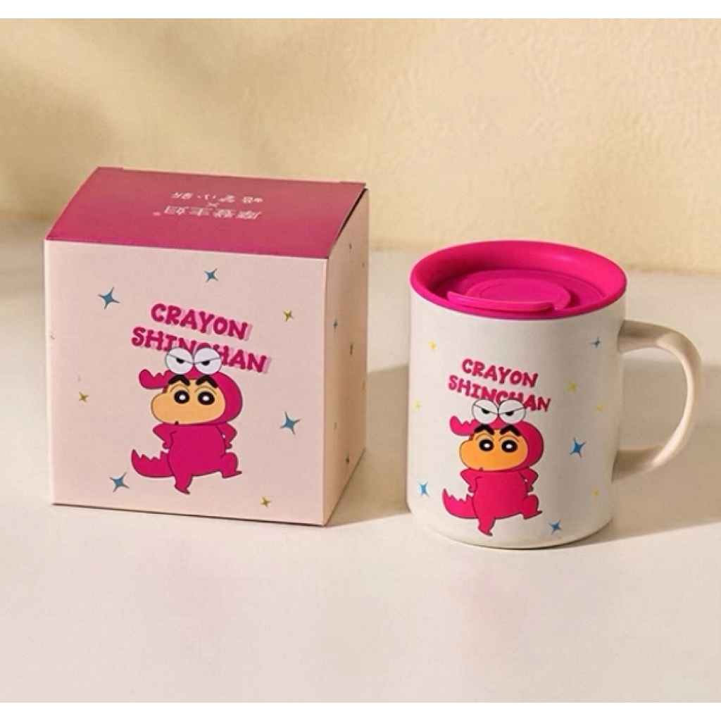 Gelas Mug Tutup Crayon Shinchan License 300mL SUS 316
