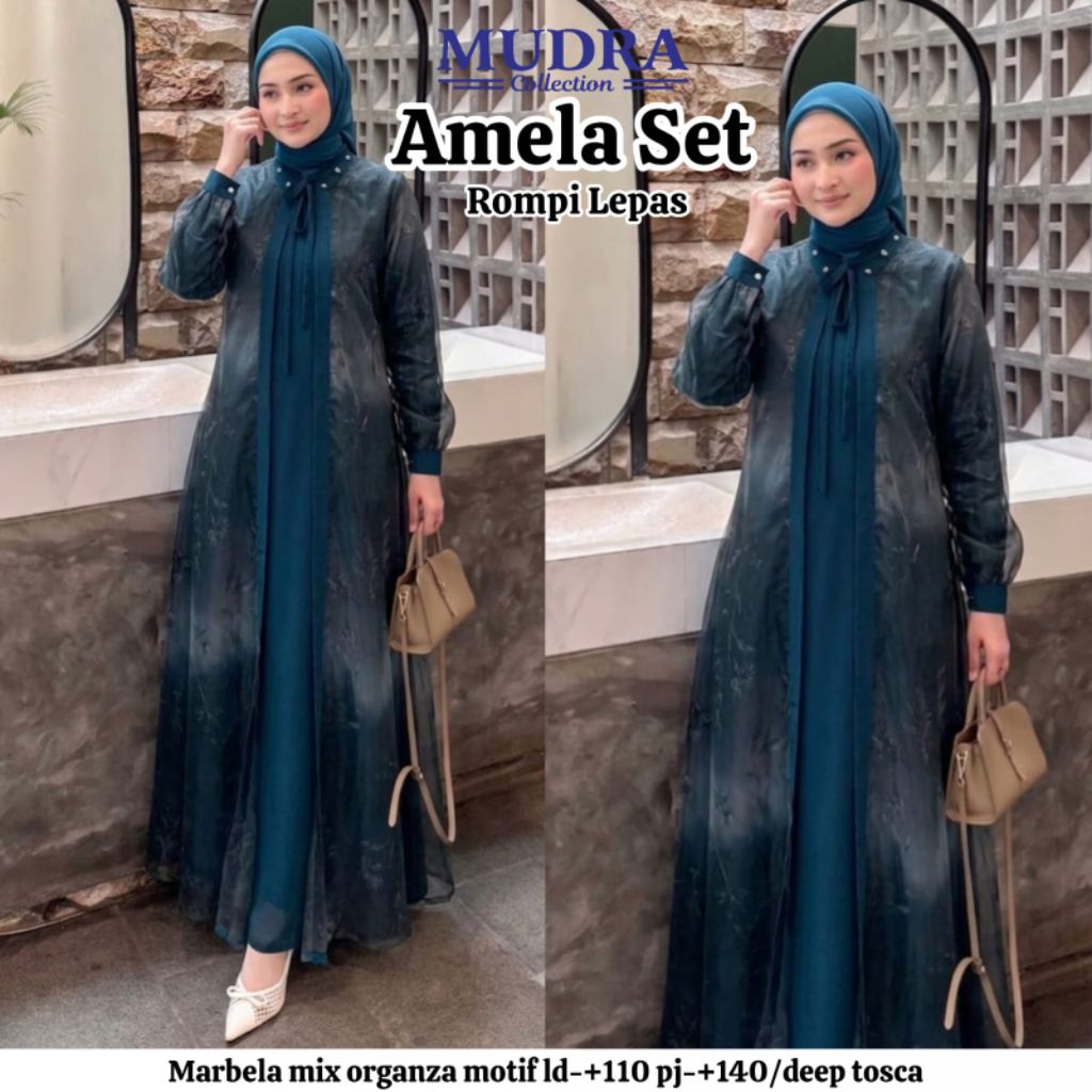 Gamis Mudra Collection / Gamis Terbaru / Gamis Wanita / Gamis Premium / Hamala / Amela / Mudra Hijab