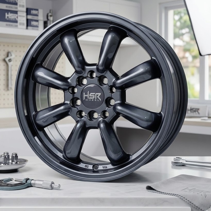 velg mobil ring 16 racing MOROTAI 8055 HSR R16X65 H10X100-114,3 DAN H5X114,3 ET40 GREY cocok untuk e