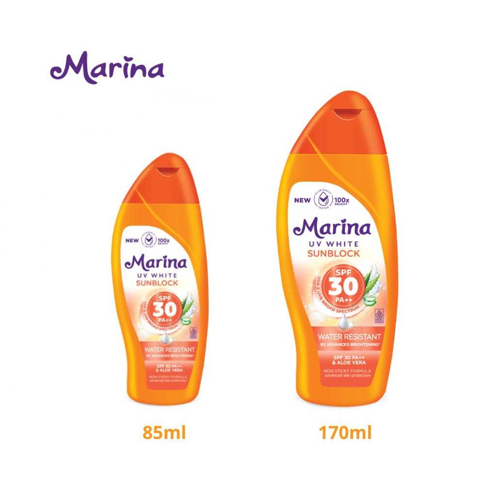 MARINA-MARINA UV WHITE SUNBLOCK SPF30-MARINA SUNBLOCK