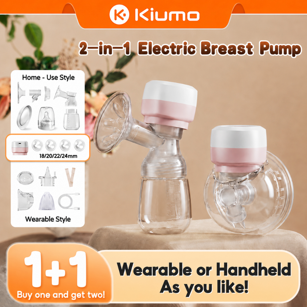 Kiumo pomping asi handsfree breastpump electric 2In1 wearable alat pumping asi electric